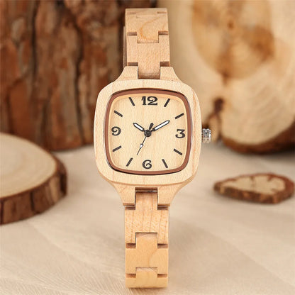 Luxury Maple Wood Ladies Watch