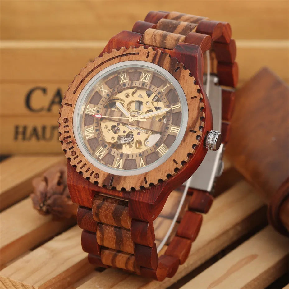 Luxury Wood Watch – Mechanical Self-Winding