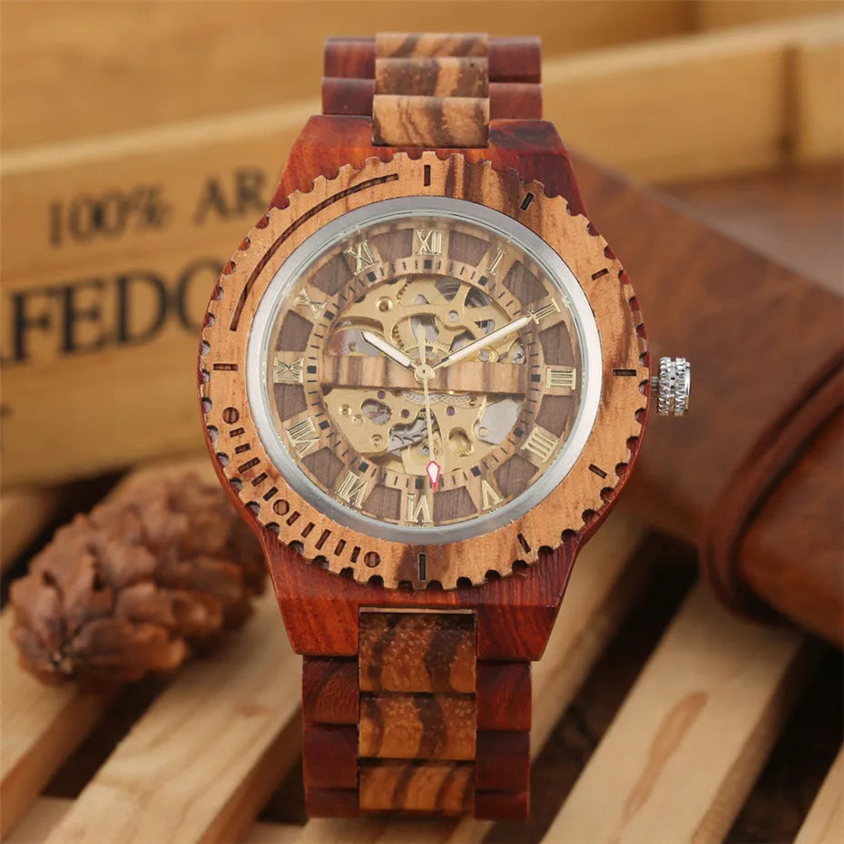 Luxury Wood Watch – Mechanical Self-Winding