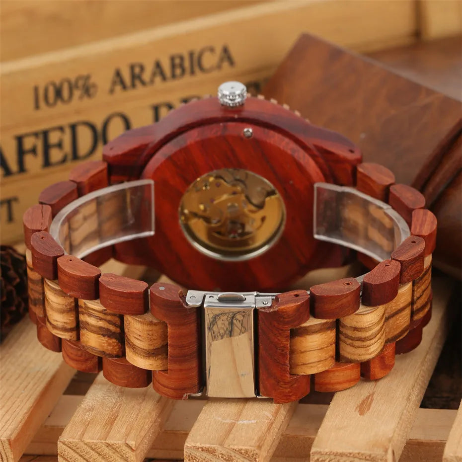 Luxury Wood Watch – Mechanical Self-Winding