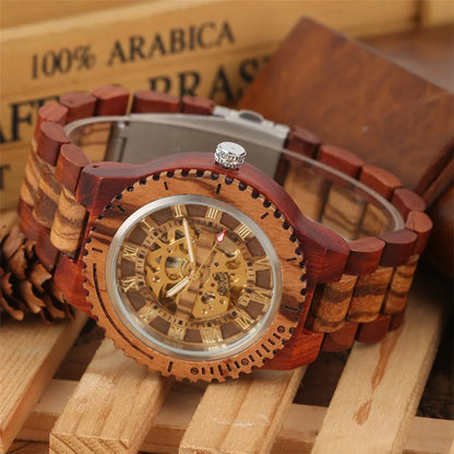 Luxury Wood Watch – Mechanical Self-Winding