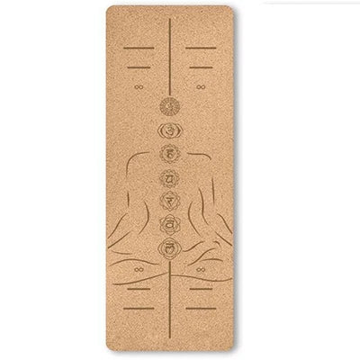 4mm Natural Cork TPE Yoga Mat