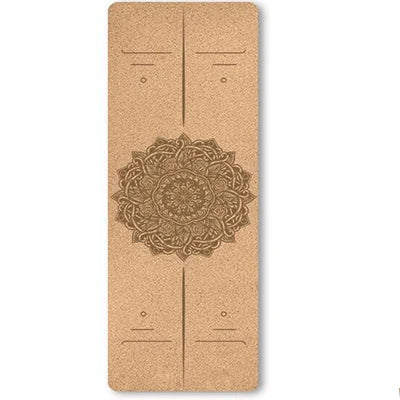 4mm Natural Cork TPE Yoga Mat