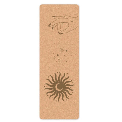 4mm Natural Cork TPE Yoga Mat