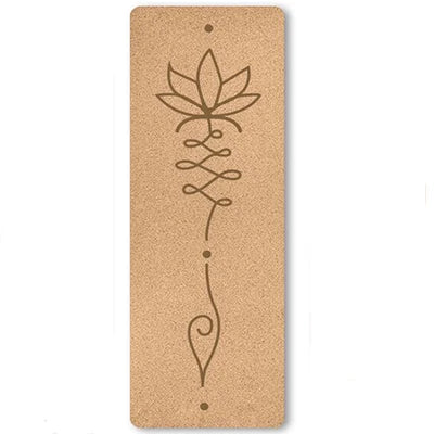 4mm Natural Cork TPE Yoga Mat