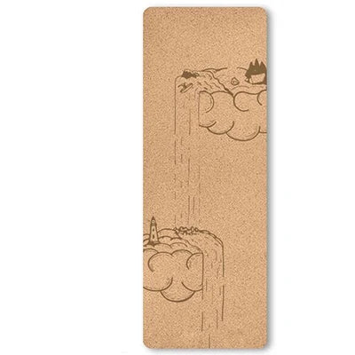 4mm Natural Cork TPE Yoga Mat