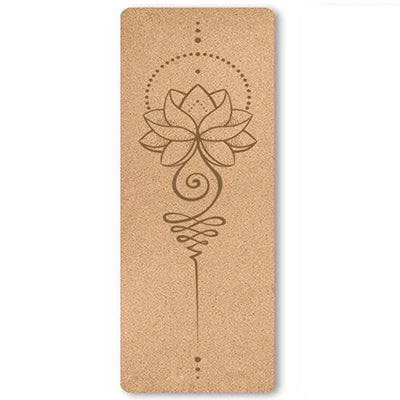 4mm Natural Cork TPE Yoga Mat