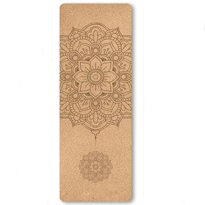 4mm Natural Cork TPE Yoga Mat