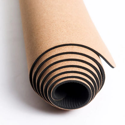 4mm Natural Cork TPE Yoga Mat