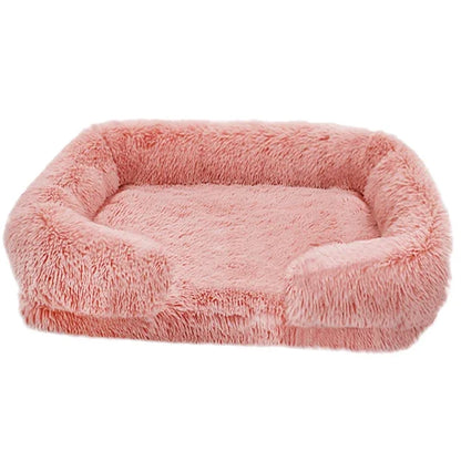 DogPlush Pet Bed – Large, Thickened, Winter-Ready, with Removable Pad