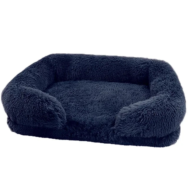 DogPlush Pet Bed – Large, Thickened, Winter-Ready, with Removable Pad