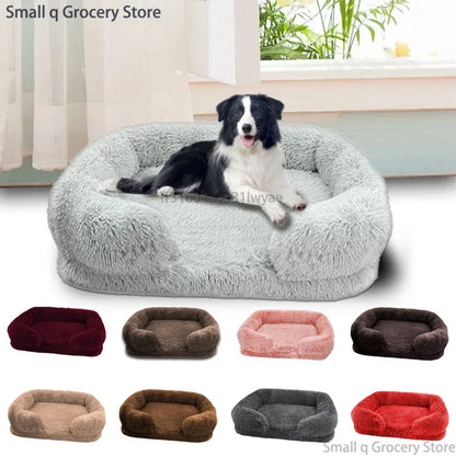 DogPlush Pet Bed – Large, Thickened, Winter-Ready, with Removable Pad