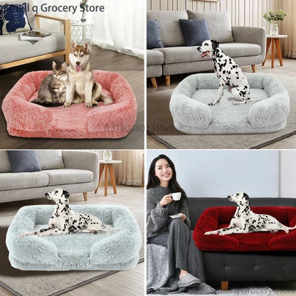 DogPlush Pet Bed – Large, Thickened, Winter-Ready, with Removable Pad