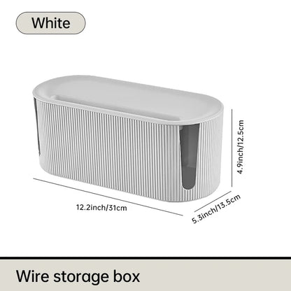 Nordic Plug Board Storage Box Cable Wire Organizer Case