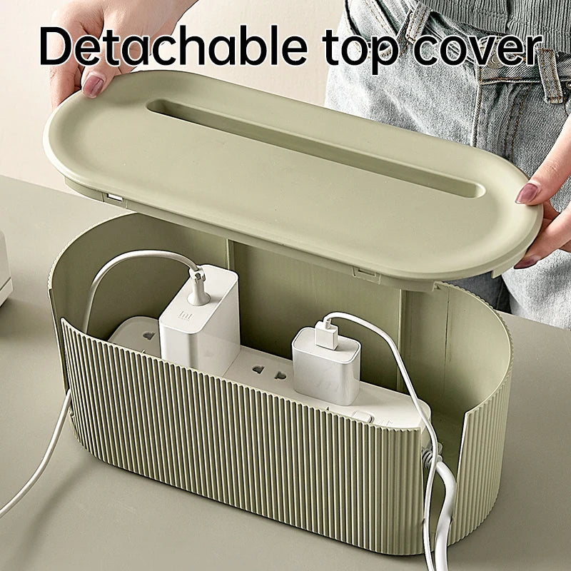 Nordic Plug Board Storage Box Cable Wire Organizer Case