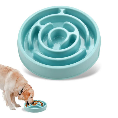 Pet Dog Slow Feeder Bowl – Fun, Non-Slip, Anti-Gulping Slow Feeding Dish