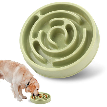 Pet Dog Slow Feeder Bowl – Fun, Non-Slip, Anti-Gulping Slow Feeding Dish