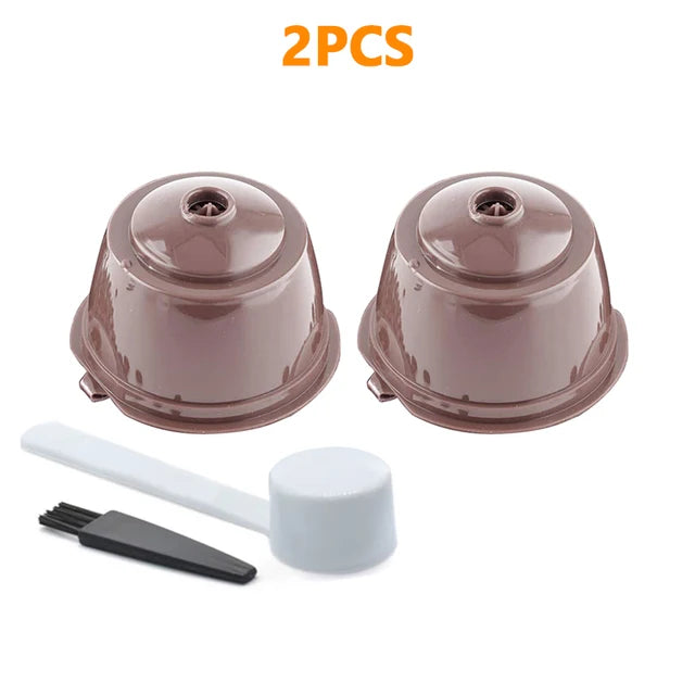 Ensemble de filtres à café réutilisables, capsules de café rechargeables pour cafetière Dolce Gusto