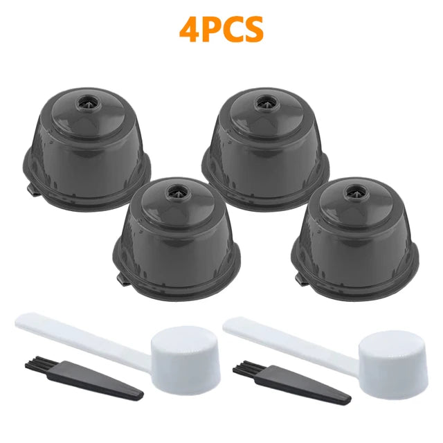 Ensemble de filtres à café réutilisables, capsules de café rechargeables pour cafetière Dolce Gusto