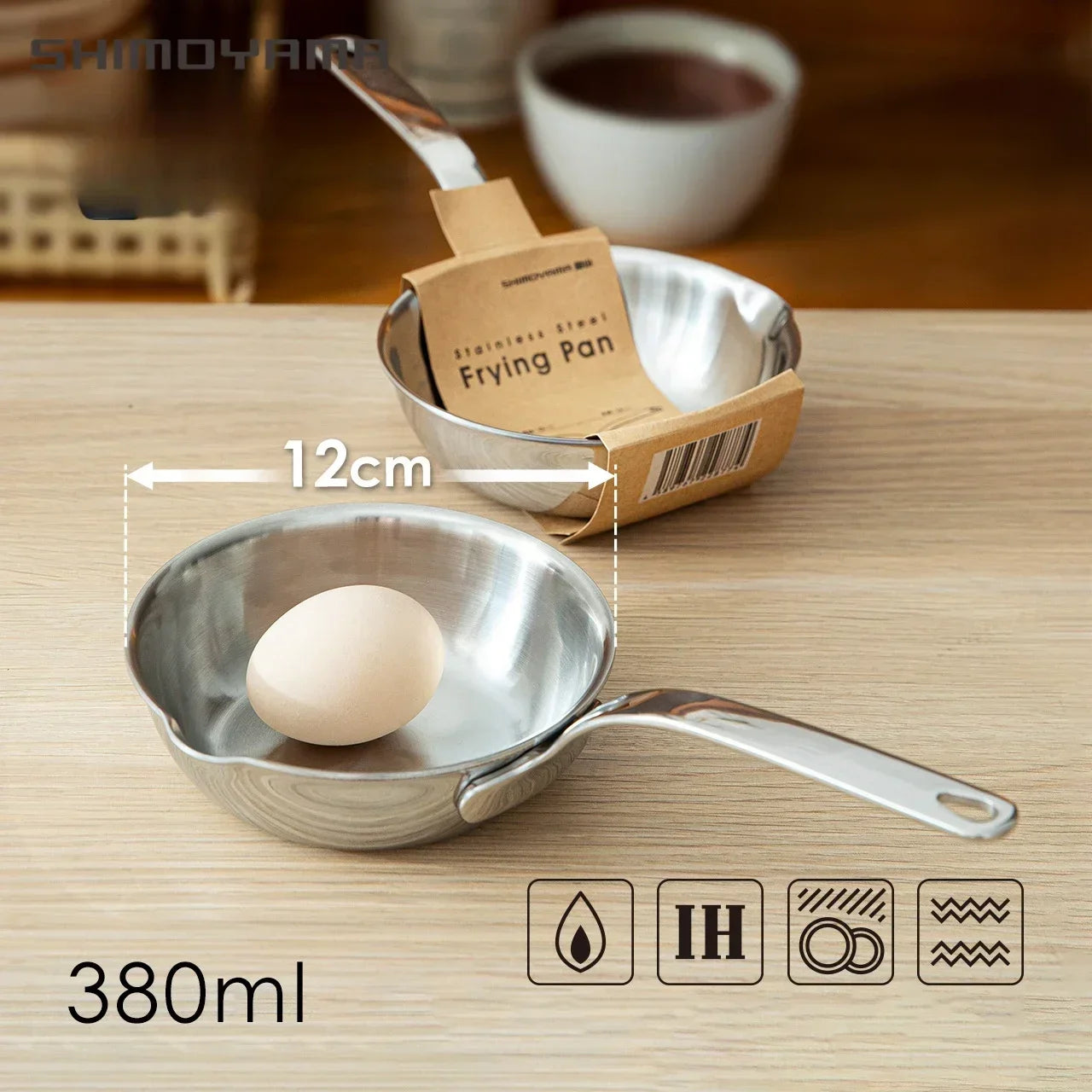 Mini sartén de acero inoxidable para cocina, utensilios de cocina