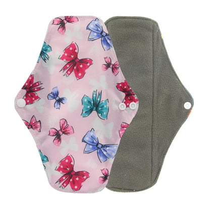 Sanitary Pads Organic Bamboo Charcoal Washable Menstrual Panty Liner Leakproof Cloth Towel Reusable Period Feminine Hygiene Pads