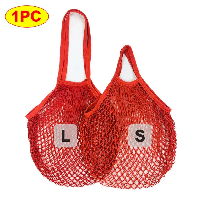 Portable Reusable Grocery Mesh Bag