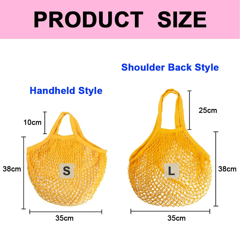 Portable Reusable Grocery Mesh Bag