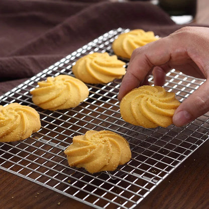 Stainless Steel Baking Tray with Removable Cake Grid Cooling Rack (Bakeware Set)