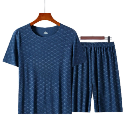 Cool Comfort – Men’s Casual Pajama Set for Summer Nights