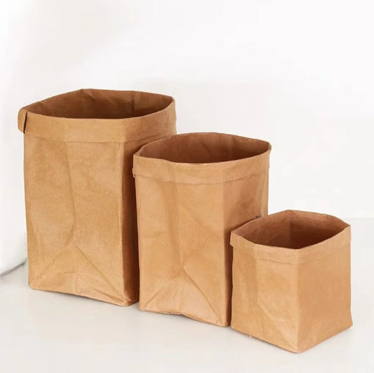 Bolsa de papel kraft impermeable para almacenamiento de alimentos