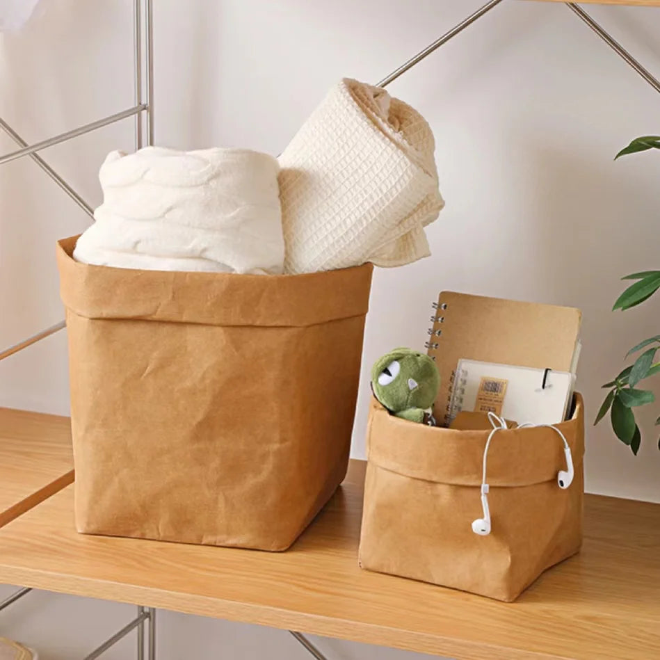 Bolsa de papel kraft impermeable para almacenamiento de alimentos