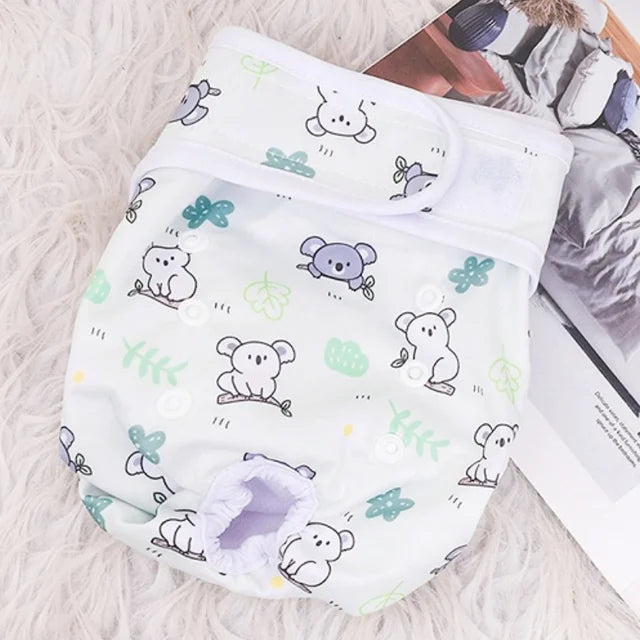 Washable Female Dog Diapers Reusable Dog Panties Menstruation Pet Physiological Safety Pants Adjustable Cat Diapers