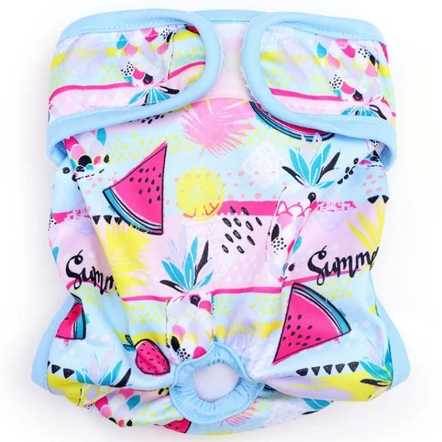 Washable Female Dog Diapers Reusable Dog Panties Menstruation Pet Physiological Safety Pants Adjustable Cat Diapers