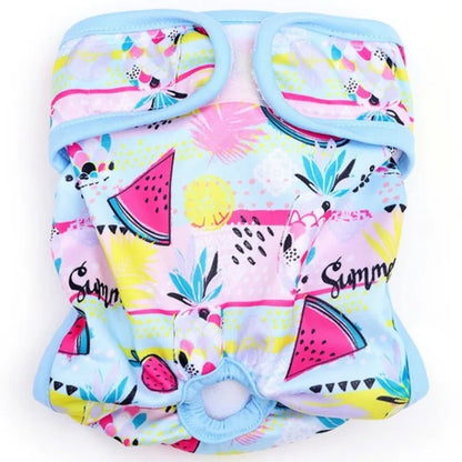 Washable Female Dog Diapers Reusable Dog Panties Menstruation Pet Physiological Safety Pants Adjustable Cat Diapers