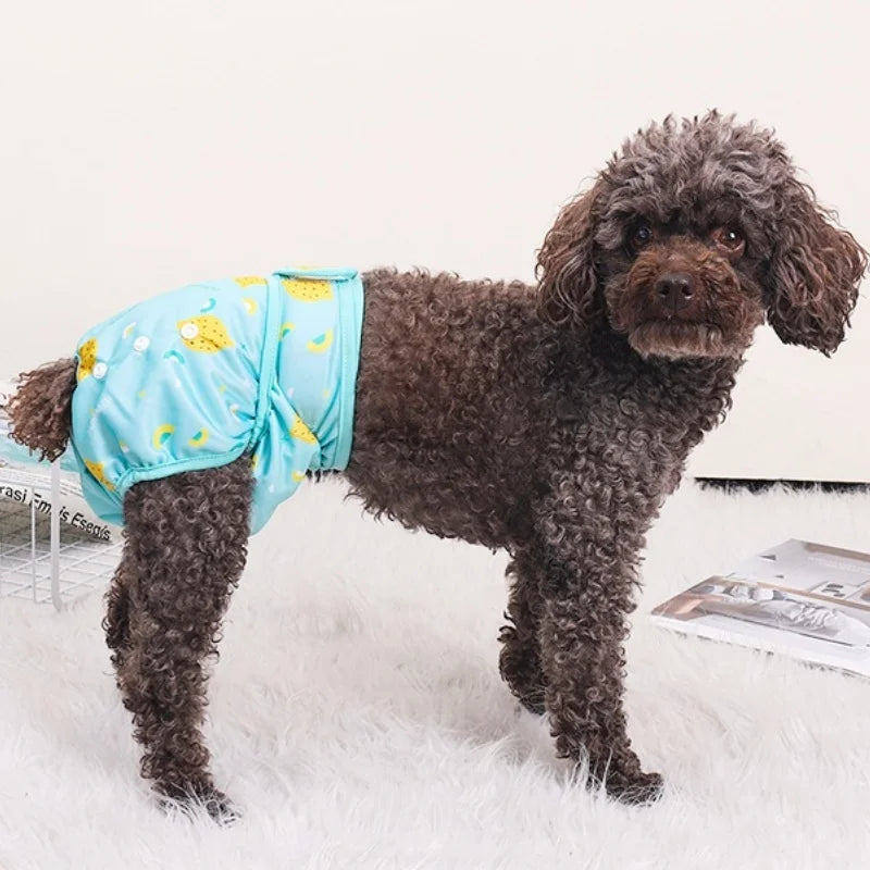 Washable Female Dog Diapers Reusable Dog Panties Menstruation Pet Physiological Safety Pants Adjustable Cat Diapers