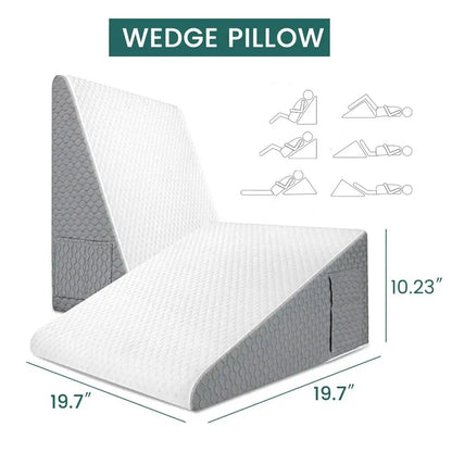 Wedge Pillow for Sleeping Acid Reflux After Surgery – Triangle Elevated Pillow