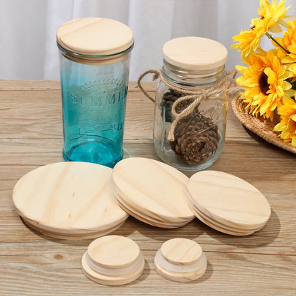 Wood Wide Mouth Mason Jar Lids