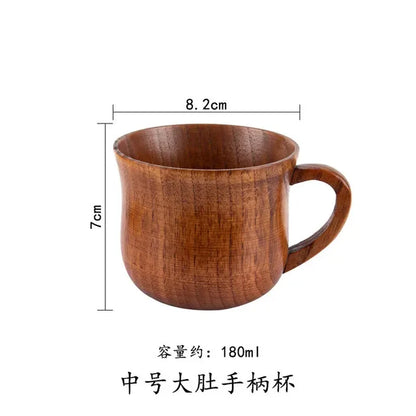 Wooden Big Belly Cups