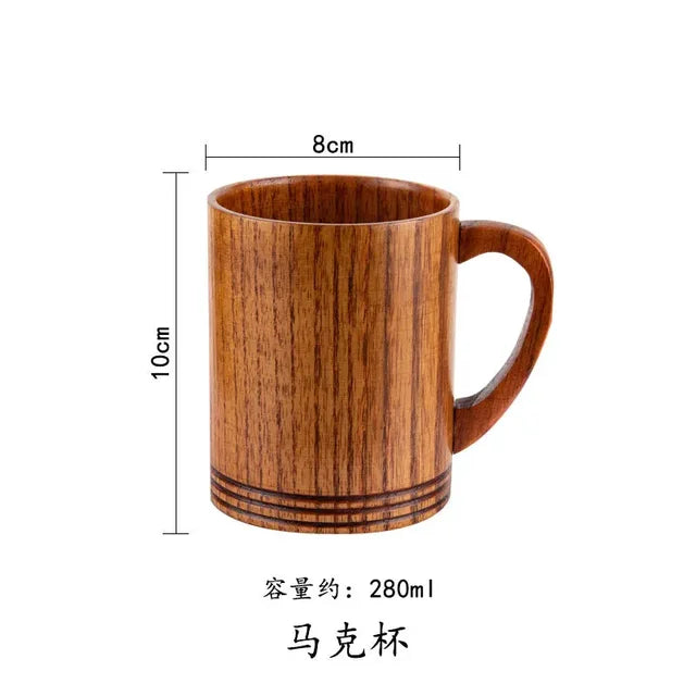 Wooden Big Belly Cups