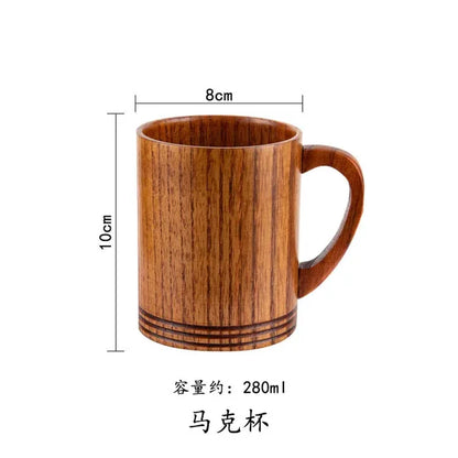 Wooden Big Belly Cups