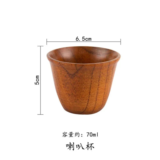 Wooden Big Belly Cups