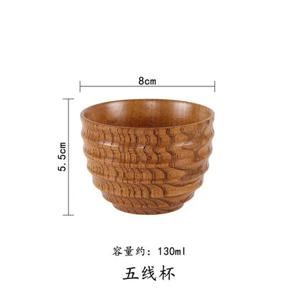 Wooden Big Belly Cups