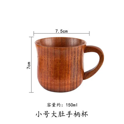 Wooden Big Belly Cups