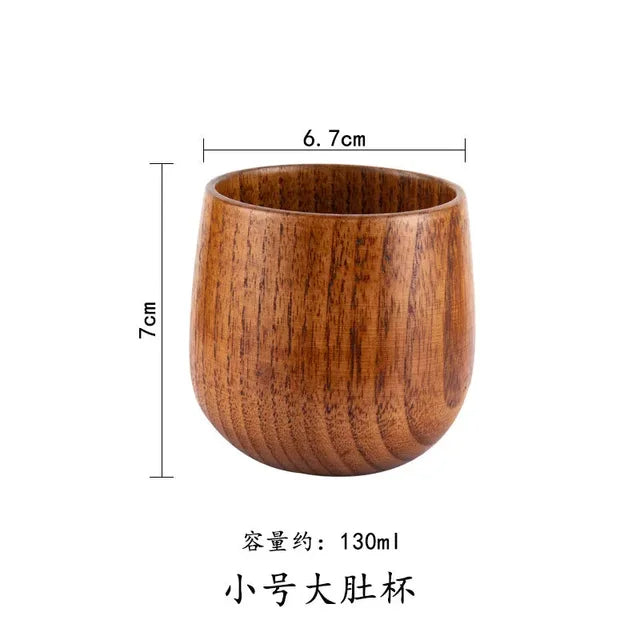 Wooden Big Belly Cups