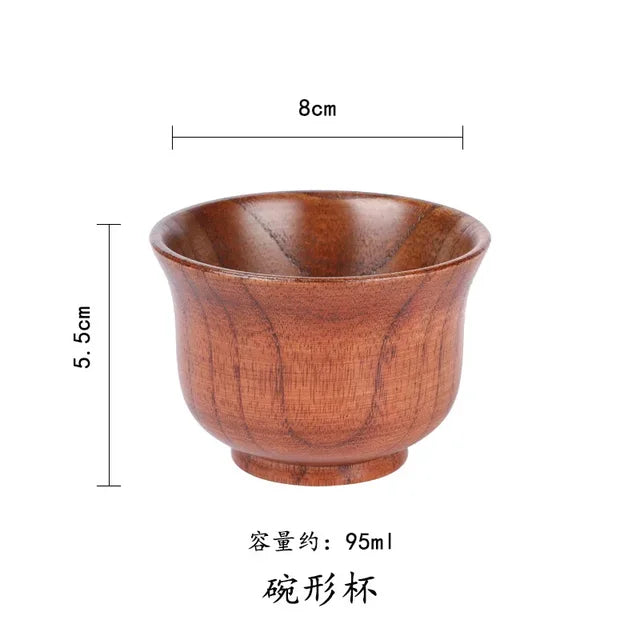 Wooden Big Belly Cups