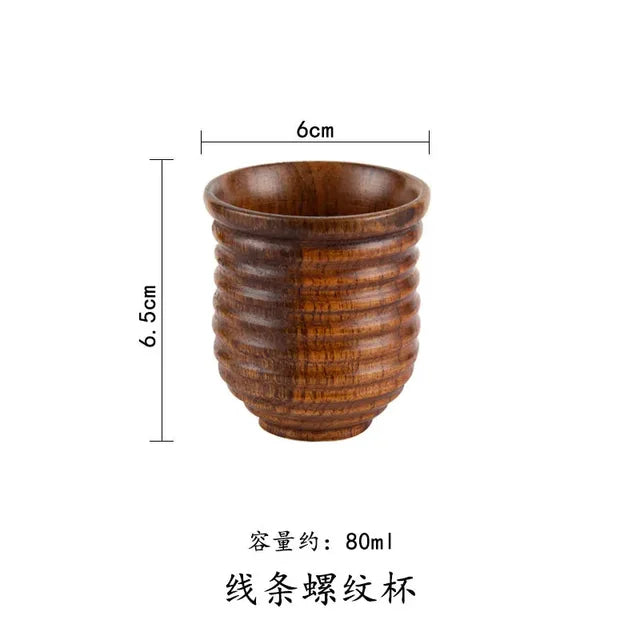 Wooden Big Belly Cups