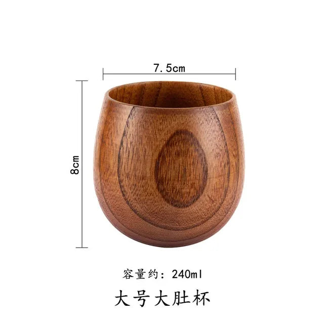 Wooden Big Belly Cups