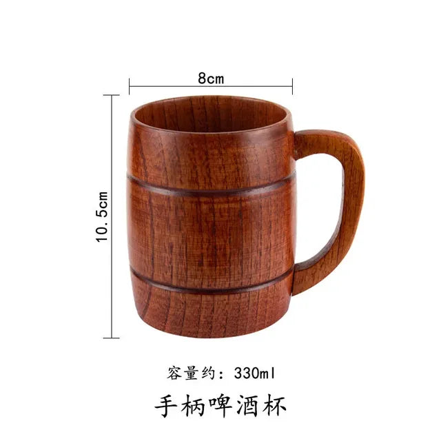 Wooden Big Belly Cups