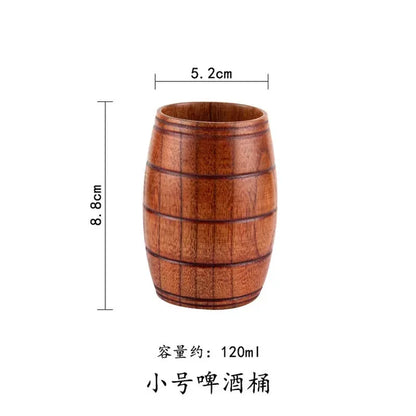 Wooden Big Belly Cups