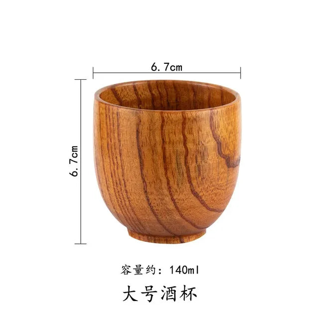 Wooden Big Belly Cups